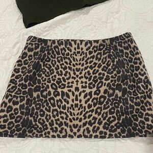 Stylish Animal Print Mini Skirt